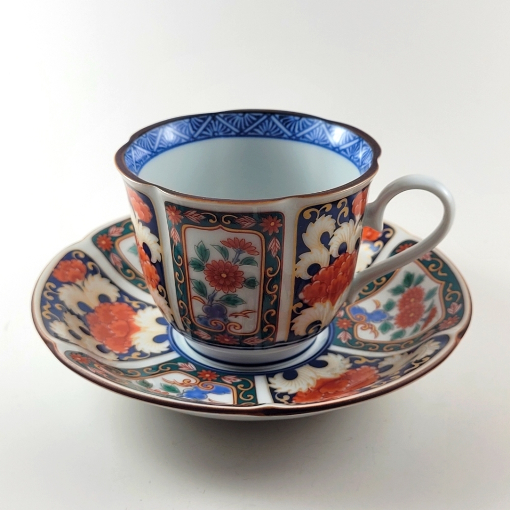 Arita Hasami Yaki Nishiyama Hand Crafted Cup and Saucer